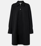 Шерстяное платье-поло Jil Sander, черный - фото