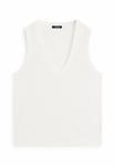 Топ SLEEVELESS Massimo Dutti, белый - фото 6