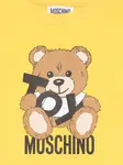 Платье с принтом Leo Teddy Moschino Kids, желтый - фото 3