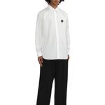 Рубашка унисекс CDG Play, белый - фото 4