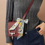 Шелковый шарф Twilly для женщин темно-синий HERMES - фото 2