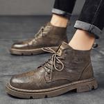 Мужские ботинки Martin Khaki Jeep, черные (с флисовой подкладкой) - фото 6