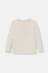 Детская хлопковая кофта с длинным рукавом Guess, бежевый - фото 2