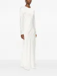 Платье макси Rima с длинными рукавами Silkylicious, белый - фото 3