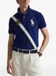 Поло с вышитым логотипом Polo Ralph Lauren, синий - фото 3