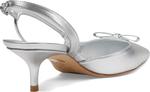 Туфли Stuart Weitzman Tully 50 Slingback, серебряный - фото 5