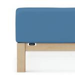 Пружинный лист джерси с эластаном Schlafgut, синий - фото