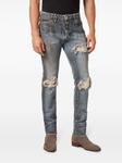 Philipp Plein прямые джинсы с прорезями, серый - фото 2