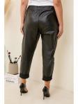 Тканевые брюки Curvy Lady Kunstlederhose, черный - фото 3