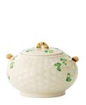 Сахарница в форме клевера Belleek Pottery, Open White - фото