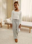 Next Пижама в серо-белом цвете - фото 3