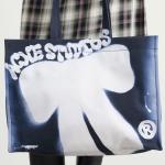 Сумка-шоппер с логотипом Acne Studios, темно-синий синий - фото 7