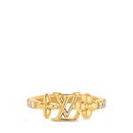 LV Знаковое кольцо Louis Vuitton, золотой - фото