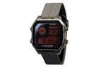 CASIO Часы Retrofit Series Quartz Movement Silicone Strap Watch Unisex Black Dial - фото 9