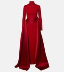 Платье Olivia с отделкой из сатина Solace London, Red 113 - фото