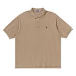 Поло BAPE Ape Head One Point Polo 'Beige' - фото