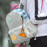 Nike Тканевый рюкзак обычный женский серый белый, Gray White - фото 5