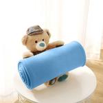 Флисовое одеяло wometo, 130x160 см, синий - фото 3