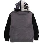 Бейп шарк фулл зип i худи A BATHING APE, серый - фото 3