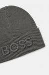 Шерстяная шапка Boss Orange, серый - фото 3