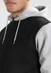 Толстовка на молнии Urban Classics 2-TONE ZIP HOODY, цвет Black/Grey - фото 4