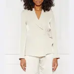 Блейзер стандартного кроя Liu Jo, экрю - фото