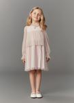 Платье из тюля DG Dolce&Gabbana Kids, Rosa Pallido - фото 5