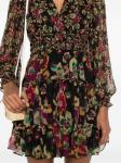 Ulla Johnson платье мини Lya с цветочным принтом, черный - фото 5