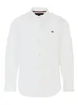 Рубашка с воротником-стойкой Tommy Hilfiger Junior, белый - фото
