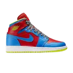 Кроссовки Air Jordan 1 Retro High GS 'Racing Pack', синий - фото