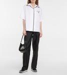 Кожаные кроссовки Downtown logo Prada, черный - фото 2