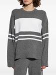 Theory свитер в полоску, серый - фото 2