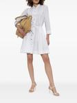 Мини-платье Tory Burch из хлопка, белый - фото 2