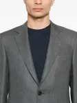 Пиджак в ломаную клетку Canali, серый - фото 5