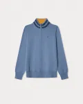 Детский свитер с половинной молнией Hackett, синий - фото