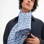 HERMES Вязаный шарф мужской, Blue - фото 7