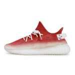 Кроссовки adidas originals Yeezy Boost 350 V2 Lifestyle Shoes Unisex Low-top Red/White, красный - фото