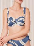 Верх бикини Triumph, синий/белый - фото