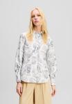 Блуза KARL LAGERFELD Button-down blouse, Jorge Parra All Over Print/White - фото