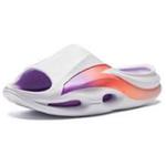 Анта EVA Бесшумные Шлепанцы Мужские Белый Фиолетовый, Чисто Белый/Полу-Летний Фиолетовый/Румяный Оранжевый - фото 2