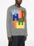 Свитер с интарсией Comme Des Garçons Shirt, серый - фото 3