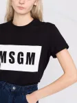 Футболка с логотипом MSGM, черный - фото 3