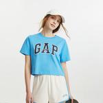 Женский укороченный топ GAP, цвет Blue - фото 9