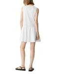 Безрукавное мини-платье из льняной смеси Theory, белый - фото 4