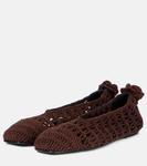 Балетки крючком Magda Butrym, коричневый - фото 4