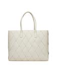 Сумочка Ck Woven Medium Shopper K60K612994 Calvin Klein, белый - фото