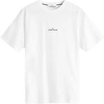 Футболка с принтом логотипа STONE ISLAND, белый - фото