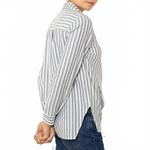 Трапециевидный пуловер в синюю полоску Thirteen Seven - фото 3