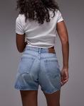 Шорты Topshop Hourglass denim Editor в отбеленном цвете - фото 3