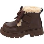 Детская кожаная обувь для детей Budding, коричневый - фото 7